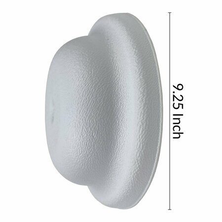 American Built Pro Clean-Out Cover Plate, 9-1/4 in. Diameter Plastic Bellshape White (10-pk) 109BW P10